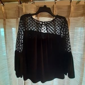 White house black market long sleeve blouse